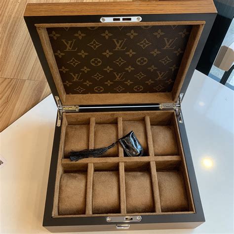 fake louis vuitton watch case|louis vuitton watch box.